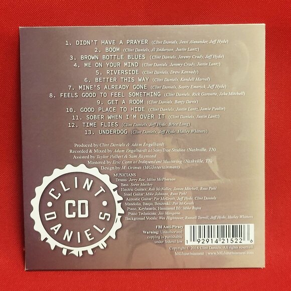 Clint Daniels Brown Bottle Blues CD 2018 Signed - Picture 2 of 8